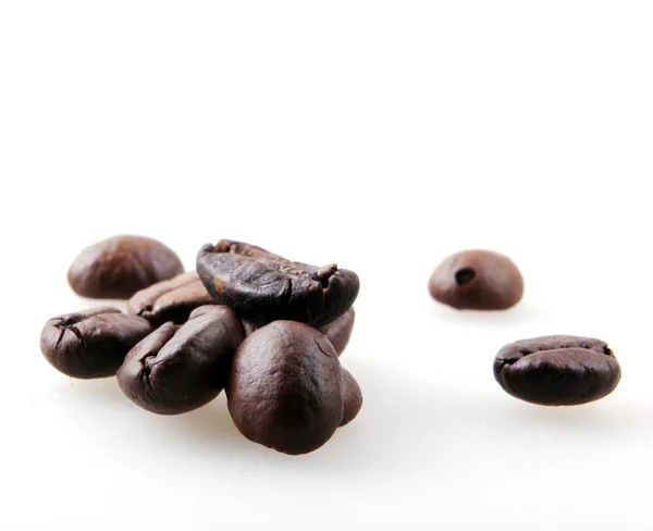 Roasted Coffee Beans White Background — Stock Photo, Image