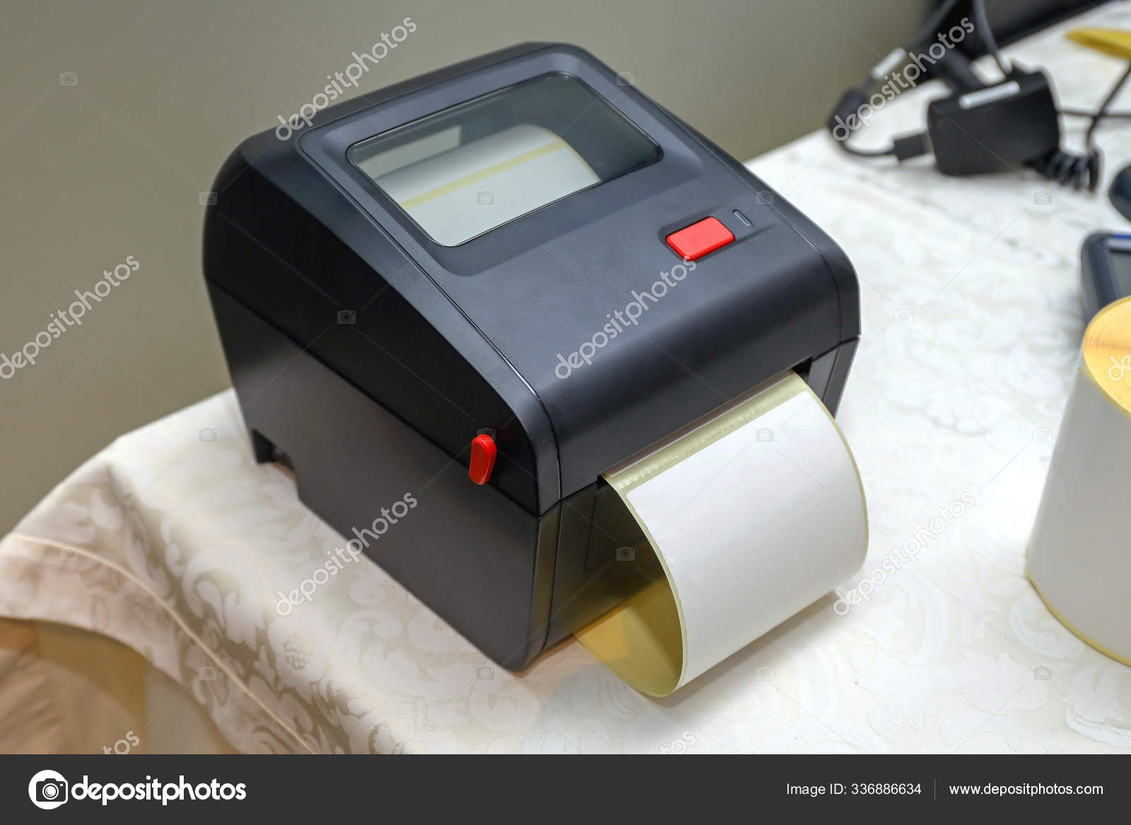 Small Label Printer Equipment Distribution Warehouse Stock Photo by ©PantherMediaSeller 336886634