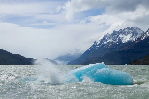 Vue Sur Lac Grey Parc National Torres Del Paine Chili — Photo