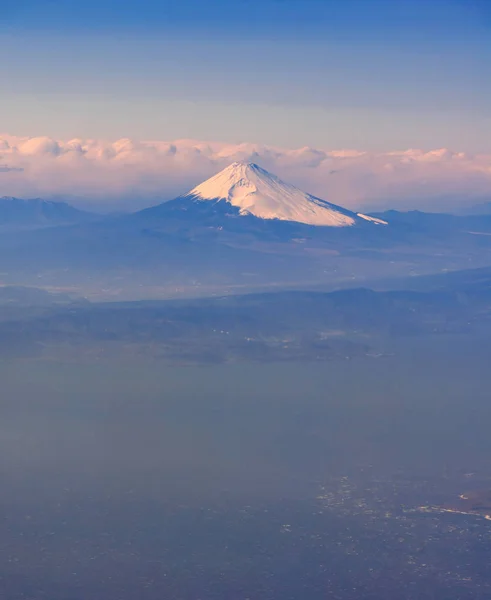 Widok Lotu Ptaka Fuji San Góra Fuji Przełomowa Góra Japonii — Zdjęcie stockowe