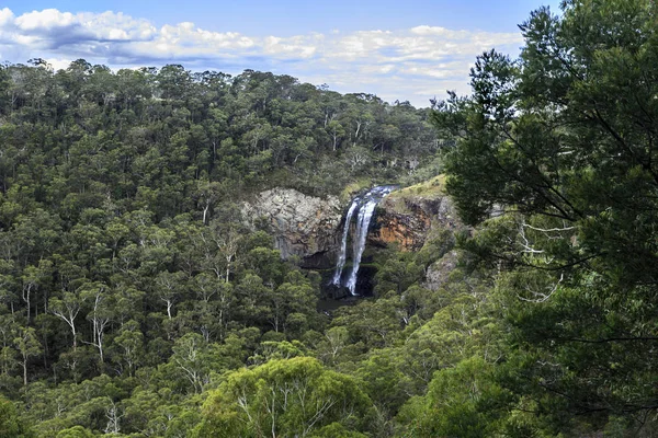 Vista Panorâmica Queda Mais Baixa Nas Cataratas Ebor Guy Fawkes — Fotografia de Stock