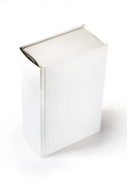 Diccionario Blanco Cerrado Maqueta Libros Aislado Blanco — Foto de Stock