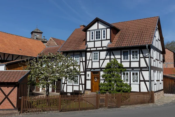 Historical Half Timbered Houses Hesse — Stock Photo, Image