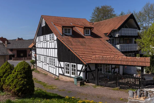 Historical Half Timbered Houses Hesse — Stock Photo, Image