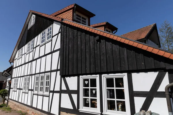 Historical Half Timbered Houses Hesse — Stock Photo, Image