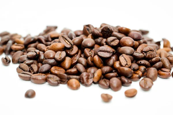 Kacang Kopi Yang Dipanggang Dengan Baik Menunjukkan Aroma Lezat — Stok Foto