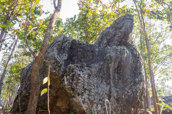 King Seat Stone Rock Phayao Atrações Northern Thailand Travel Hero — Fotografia de Stock