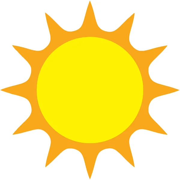 Sol Energía Solar Bola Fuego Esfera Quemadura Caliente Amarillo Ilustración —  Fotos de Stock