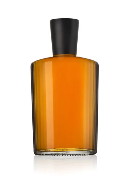 Flasche Cognac Isoliert Auf Weißem Hintergrund — Stockfoto