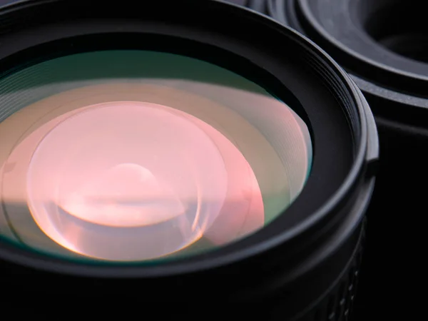 Close Prime Lenses Using Technical Background — Stock Photo, Image