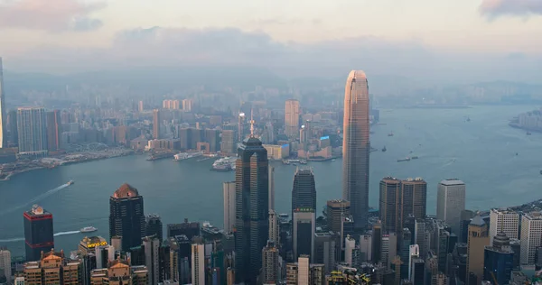 Victoria Topp Hongkong November 2018 Hongkong Skyline — Stockfoto