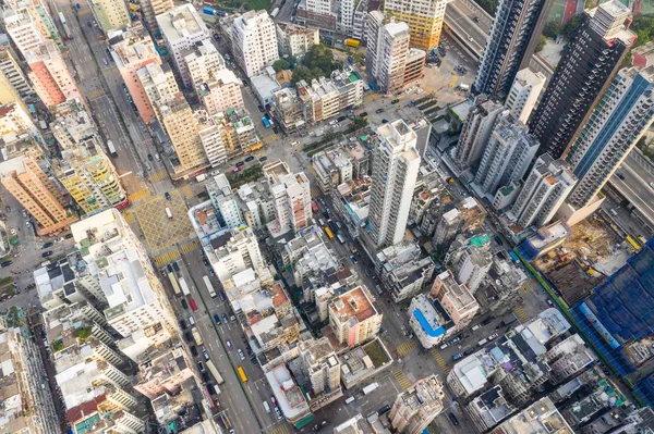 Sham Shui Hong Kong Maart 2019 Top View Hong Kong — Stockfoto