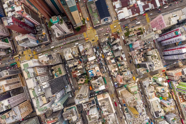 Mong Kok Hongkong Březen 2019 Letecký Pohled Hongkong Centru Města — Stock fotografie