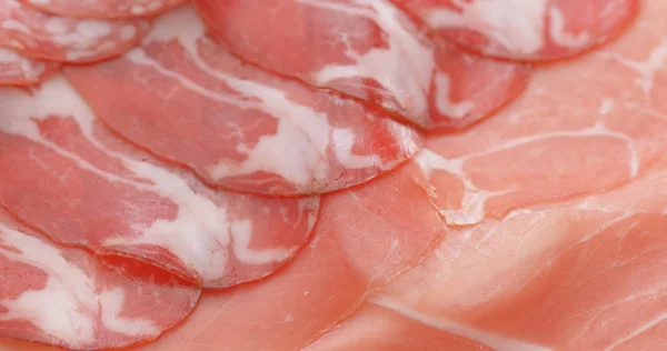 Salami Sliced Ham — Stock Photo, Image