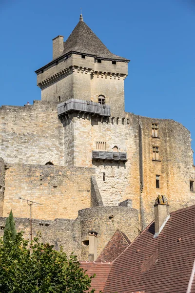 Chateau Castelnaud Middeleeuws Fort Van Castelnaud Chapelle Dordogne Aquitaine Frankrijk — Stockfoto