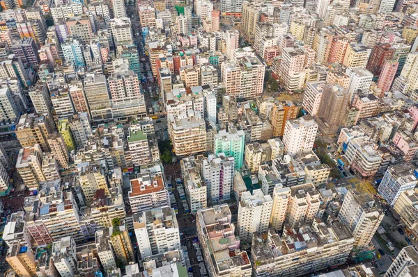 Sham Shui Hong Kong Marzo 2019 Vista Aérea Ciudad Del —  Fotos de Stock