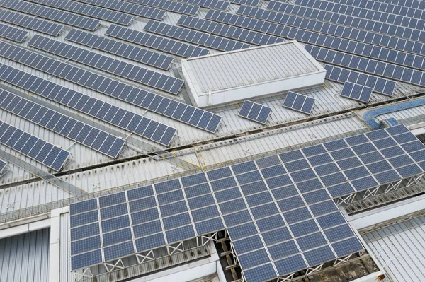 Aerial View Solar Panel — Stock Photo, Image
