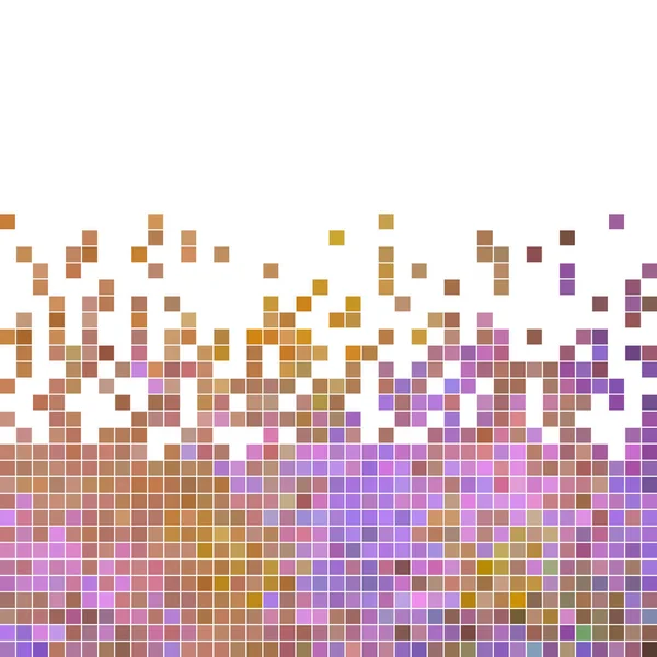 Abstract Square Pixel Mosaic Background Brown Violet — Stock Photo, Image