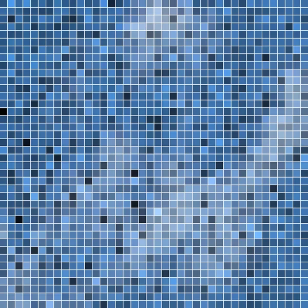 Abstract Square Pixel Mosaic Background Blue — ストック写真