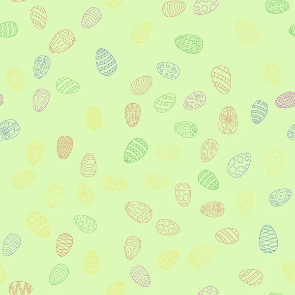 Garabato Huevos Pascua Caótico Patrón Sin Costura — Foto de Stock