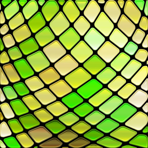 Fondo Abstracto Mosaico Vidrieras Verde Amarillo —  Fotos de Stock