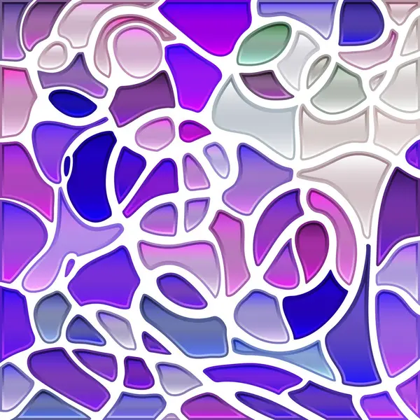 Fondo Mosaico Abstracto Vidrio Manchado Púrpura Violeta —  Fotos de Stock