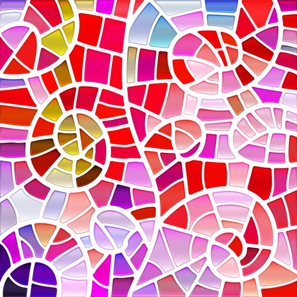 Resumo Fundo Mosaico Vidro Manchado Vermelho Violeta — Fotografia de Stock