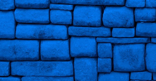 Texture Maçonnerie Abstraction Bleue — Photo