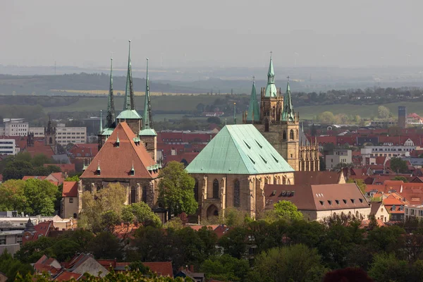 Catedral Erfurt Iglesia Severi —  Fotos de Stock