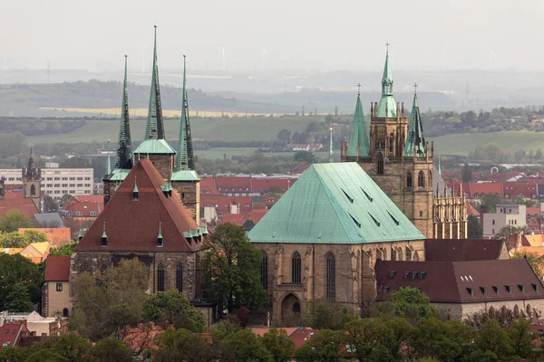 Catedral Erfurt Iglesia Severi —  Fotos de Stock