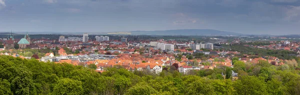 Erfurt Városa Türingiában — Stock Fotó