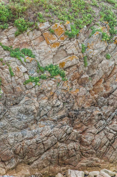 Playa Acantilado Quiberon Morbihan Francia Península Quiberon — Foto de Stock