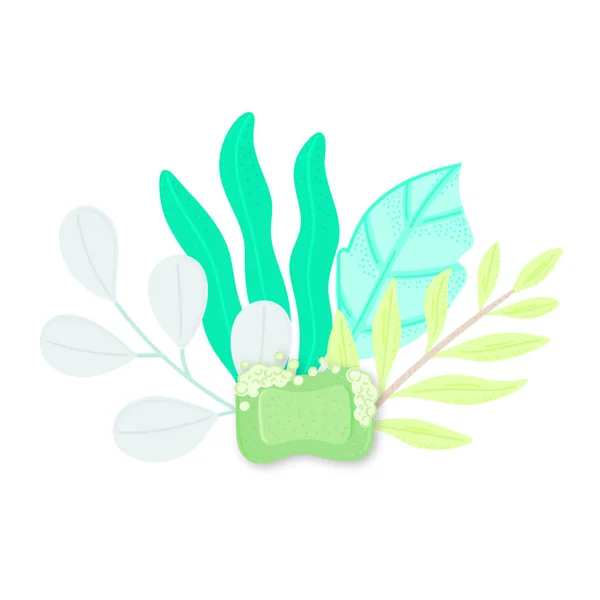 Eco Amigável Limpeza Doméstica Folhas Detergente Natural Produto Orgânico Biodegradável — Fotografia de Stock