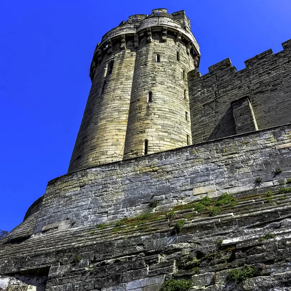 Warwick Castle Caesar Tower Warwick Warwickshire Verenigd Koninkrijk April 2019 — Stockfoto