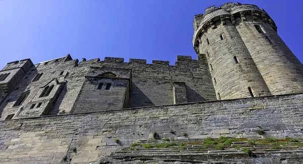 Warwick Castle Caesar Tower Warwick Warwickshire Verenigd Koninkrijk April 2019 — Stockfoto