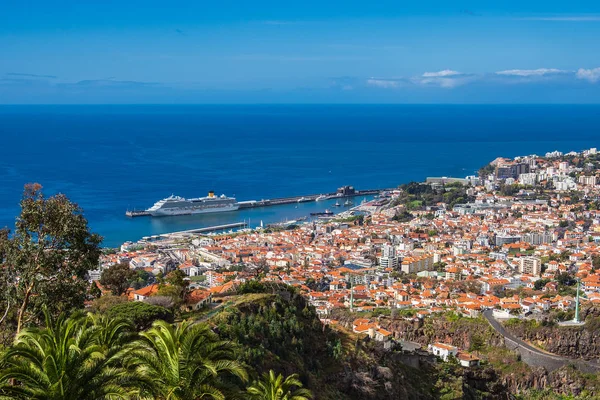 Widok Miasto Funchal Maderze Portugalia — Zdjęcie stockowe
