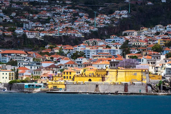 Uitzicht Stad Funchal Het Eiland Madeira Portugal — Stockfoto