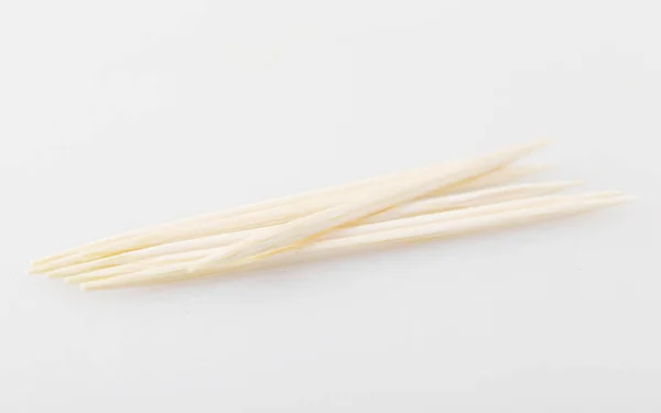 Wooden Toothpick Used Clean Teeth Eating — Stock Photo, Image