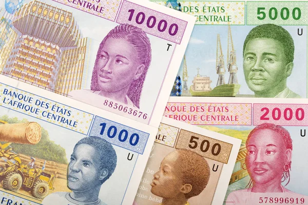 Vollständiges Zentralafrikanisches Geld Ein Geschäftlicher Hintergrund — Stockfoto