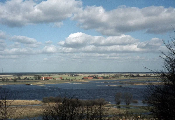 Historical Photo Gdr Border Factory — стокове фото