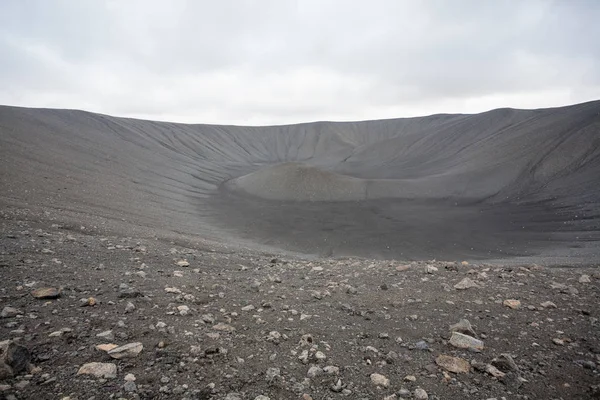 Vulcano Hverfell Caldera Vista Dall Alto Hverfjall Islanda Punto Riferimento — Foto Stock
