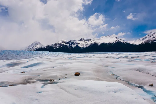 Spacer Lodowcu Perito Moreno Patagonia Argentyna Patagońska Sceneria — Zdjęcie stockowe