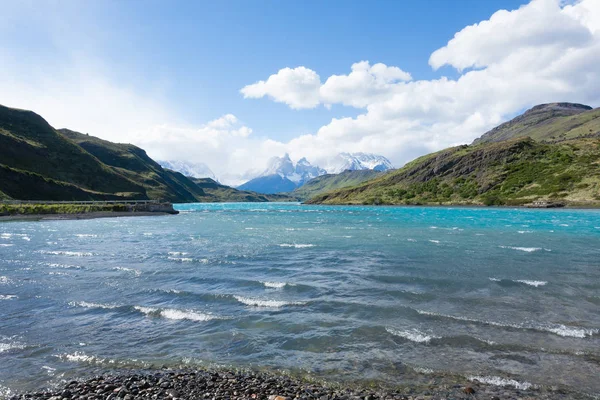 Parque Nacional Torres Del Paine Paisaje Chile Rio Paine Patagonia —  Fotos de Stock