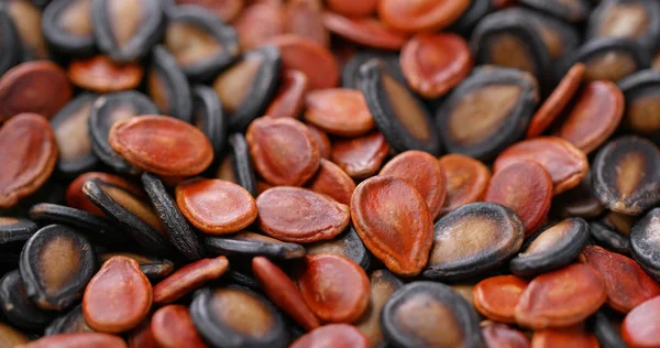 Pila Mescolanza Seme Melone Nero Rosso Spuntino Anno Nuovo Lunare — Foto Stock