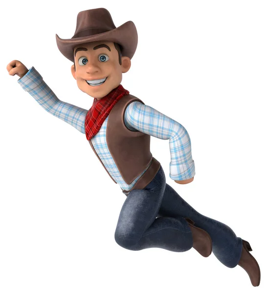 Kul Cowboy Illustration — Stockfoto