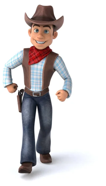 Kul Cowboy Illustration — Stockfoto