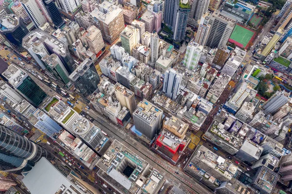 Mong Kok Hongkong Březen 2019 Hong Kong Město Shora — Stock fotografie