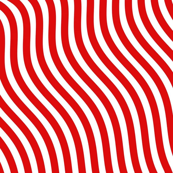 Красные Белые Линии Параллельными Кривыми — стоковое фото