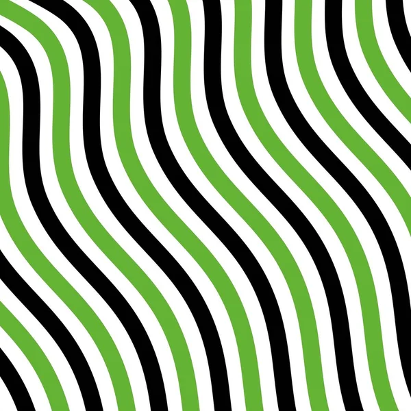 Πράσινο Μαύρο Και Άσπρο Γραμμές Παράλληλες Καμπύλες — Φωτογραφία Αρχείου