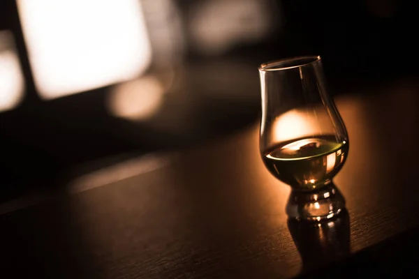 Close Shot Van Een Glencairn Whisky Glas — Stockfoto